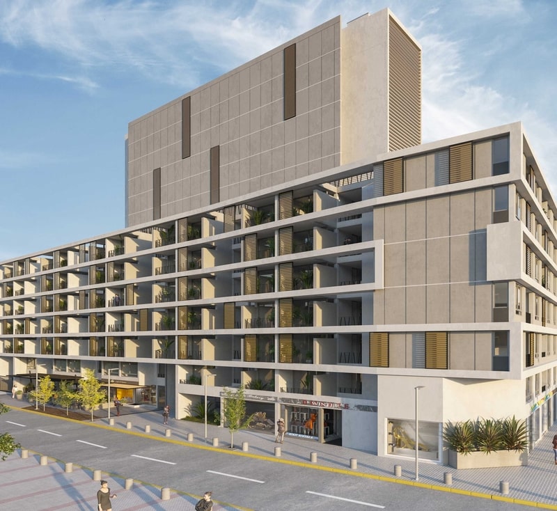 Vista exterior del proyecto EDIFICIO QUARTZ